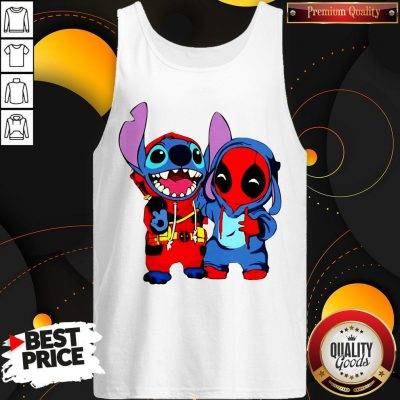 Cute Stitch And Deadpool Tank Top