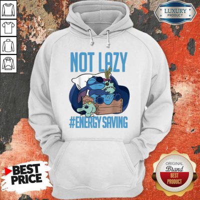 Cute Stitch Not Lazy Energy Saving Hoodie
