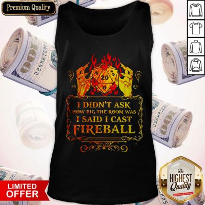 Dungeons I Didn’t Ask How Big The Room Was I Said I Cast Fireball Tank Top