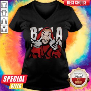 Funny La Casa De Papel Stickers V-neck