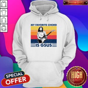 Funny My Favorite Chord Is Dsus Vintage Retro Hoodie