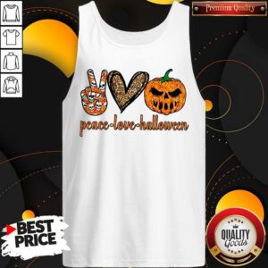 Alternative view of Funny Peace Love Halloween Diamond Shirt