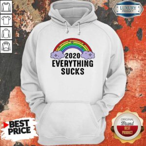 Cute Rainbow 2020 Everything Sucks Hoodie
