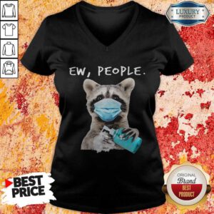 Good Raccoon Face Mask Ew People V-neck