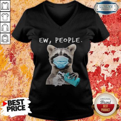 Good Raccoon Face Mask Ew People V-neck