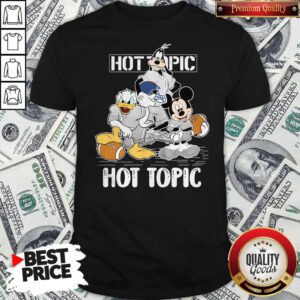 Goofy Donald Duck And Mickey Mouse Football Player Hot Topic Shirt