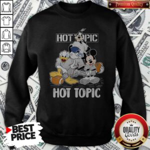Goofy Donald Duck And Mickey Mouse Football Player Hot Topic Sweatshirt