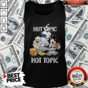 Goofy Donald Duck And Mickey Mouse Football Player Hot Topic Tank Top