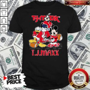 Goofy Donald Duck And Mickey Mouse Football Player T.J.Maxx Shirt