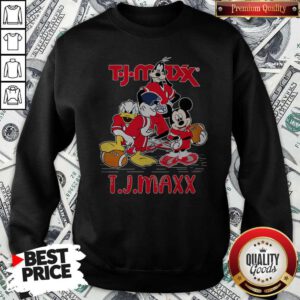 Goofy Donald Duck And Mickey Mouse Football Player T.J.Maxx Sweatshirt