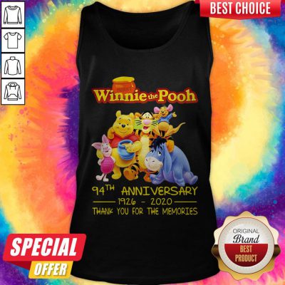 Hunny Winnie The Pooh 94Th Anniversary 1926 2020 Thank You For The Memories Tank Top