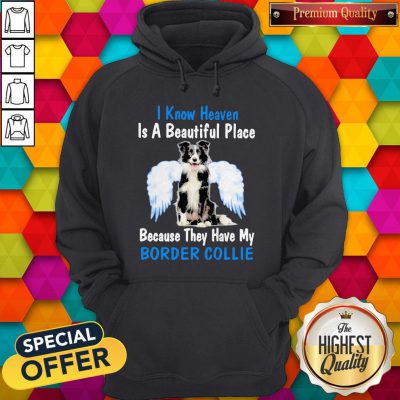I Know Heaven Is A Beautiful Place Because They Have My Border Collie Angel Hoodie