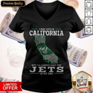 I May Live In California But I’ll Always Have The Jets In My DNA V-neck