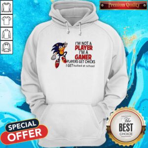 I’m Not A Player I’m A Gamer Players Get Chicks I Get Bullied At School Hoodie