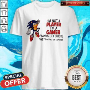 I’m Not A Player I’m A Gamer Players Get Chicks I Get Bullied At School Shirt