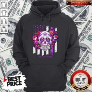 Independence Day Festival Of Death Skull Fibromyalgia Awareness Hoodie