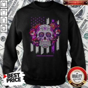 Independence Day Festival Of Death Skull Fibromyalgia Awareness Sweatshirt