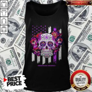 Independence Day Festival Of Death Skull Fibromyalgia Awareness Tank Top