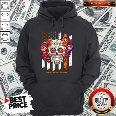 Independence Day Festival Of Death Skull Multiple Sclerosis Awareness Hoodie