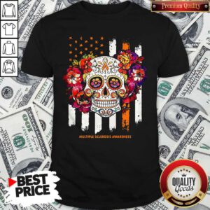 Independence Day Festival Of Death Skull Multiple Sclerosis Awareness Shirt