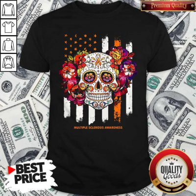 Independence Day Festival Of Death Skull Multiple Sclerosis Awareness Shirt