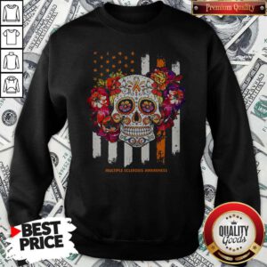 Independence Day Festival Of Death Skull Multiple Sclerosis Awareness Sweatshirt