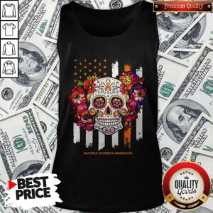 Independence Day Festival Of Death Skull Multiple Sclerosis Awareness Tank Top