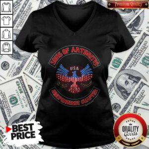 Independence Day Sons Of Arthritis Eagle USA Independence Chapter V-neck