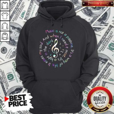 Music Is Not A Pastime It’s A Way Of Life It Eases My Soul Hoodie