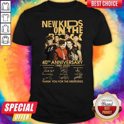 New Kids On The Rock 40Th Anniversary 19780 2020 Thank You For The Memories Signatures Shirt