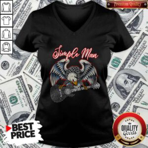 Nice Eagle Guitar Simple Man Lynyrd Skynyrd V-neck
