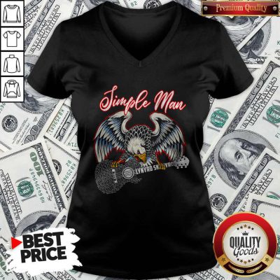 Nice Eagle Guitar Simple Man Lynyrd Skynyrd V-neck