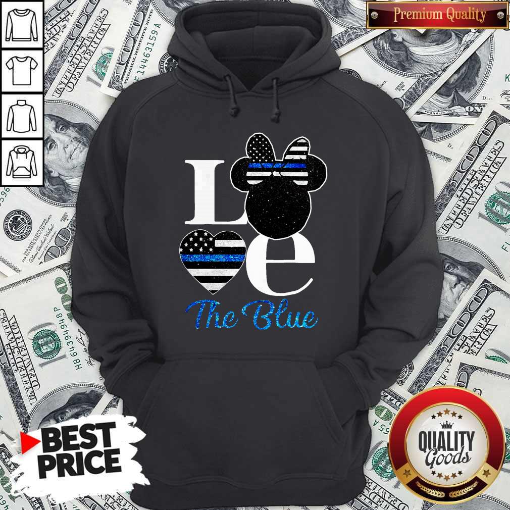Nice Minnie Mouse Love The Blue Hoodie Nice Minnie Mouse Love The Blue Hoodie