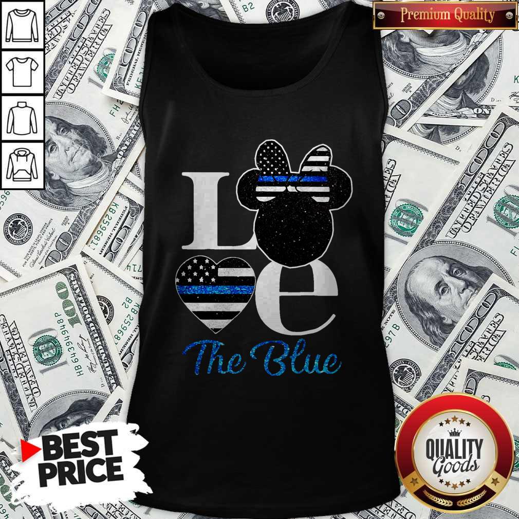 Nice Minnie Mouse Love The Blue Tank Top Nice Minnie Mouse Love The Blue Tank Top
