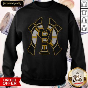 Nice New York Yankees And Boston Bruins Sweatshirt