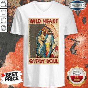 Nice Wild Heart Gypsy Soul V-neck