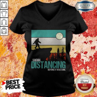 Official Social Distancing Before It Was Cool Vintage V-neck