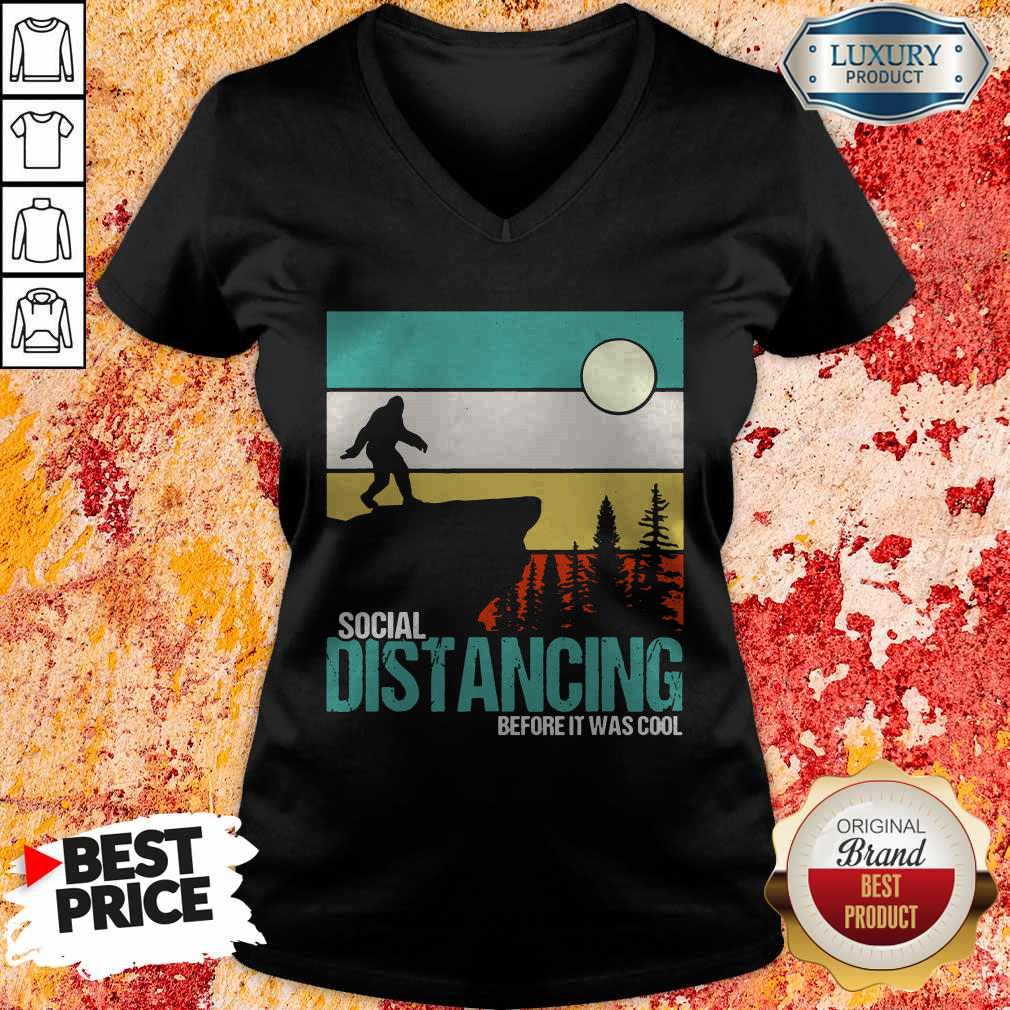 Official Social Distancing Before It Was Cool Vintage V-neck Official Social Distancing Before It Was Cool Vintage V-neck