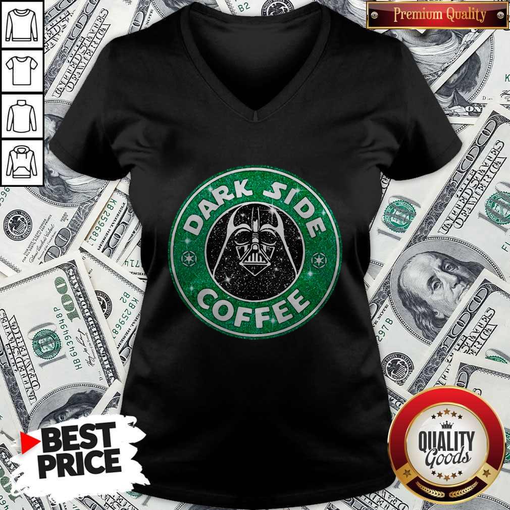 Official Star Wars Darth Vader Dark Side Coffee V-neck Official Star Wars Darth Vader Dark Side Coffee V-neck