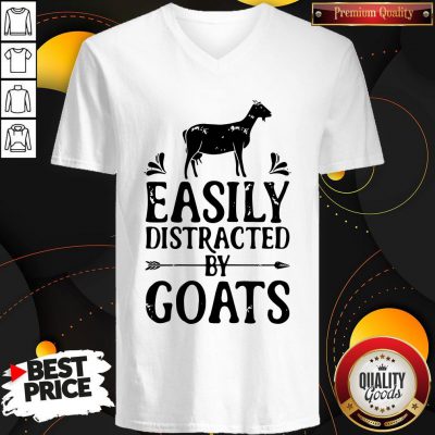 Premium Easily Distracted By Goats V-neck