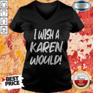 Premium I Wish A Karen Would V-neck