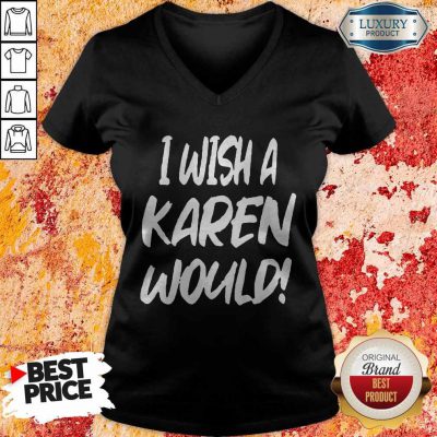 Premium I Wish A Karen Would V-neck