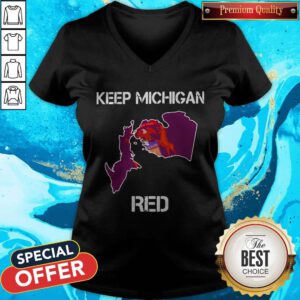 Premium Keep Michigan Red V-neck