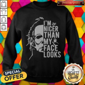 Alternative view of Premium Michael Myers I’m Nicer Than My Face Looks Shirt
