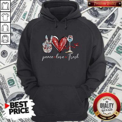 Premium Peace Love Trash Fork Hoodie