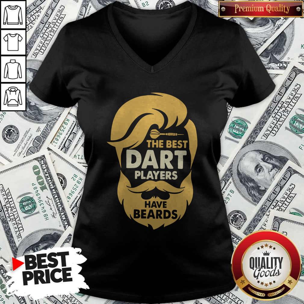 Premium The Best Dart Players Have Beards V-neck Premium The Best Dart Players Have Beards V-neck