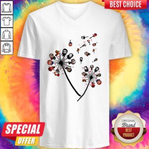 Pretty Horror Character Dandelion Flower V-neck