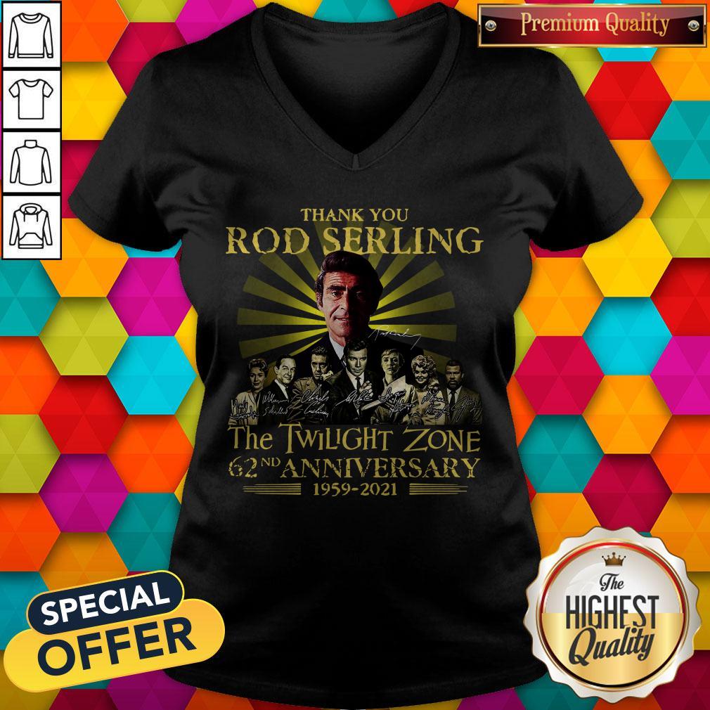 Thank You Rod Serling The Twilight Zone 62nd Anniversary 1959 2021 V-neck Thank You Rod Serling The Twilight Zone 62nd Anniversary 1959 2021 V-neck