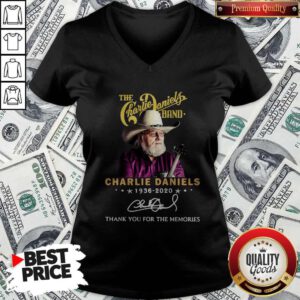 The Charlie Daniels Band 1936 2020 Thank You For The Memories Signature V-neck