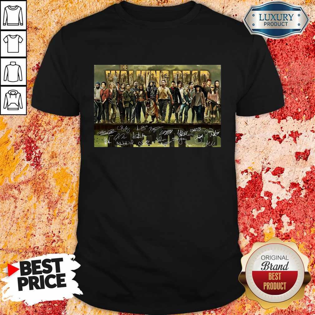 The Walking Dead Film Characters Signatures Shirt